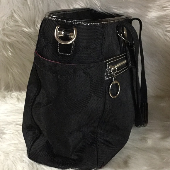 COACH black signature tote diaper bag - Picture 4 of 8